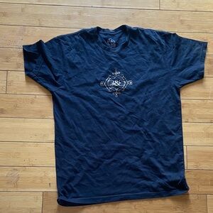 Men's Black Graphic Crew Neck T-Shirt